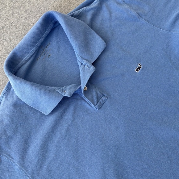 Vineyard Vines Other - Vineyard Vine Mens XXL Classic Fit Short Sleeve Pique Polo Shirt Blue Whale Logo